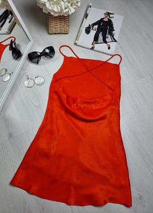 Сукня міні сатинова zara3 фото