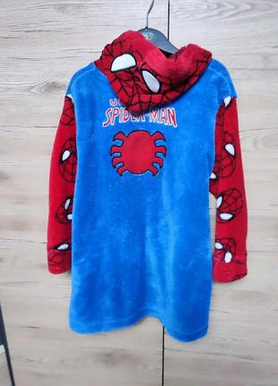 Дитячий халат спайдермен, людина павук на 2-3, 3-4 роки3 фото