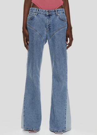 Трендові джинси кльош на низькій посадці4 фото