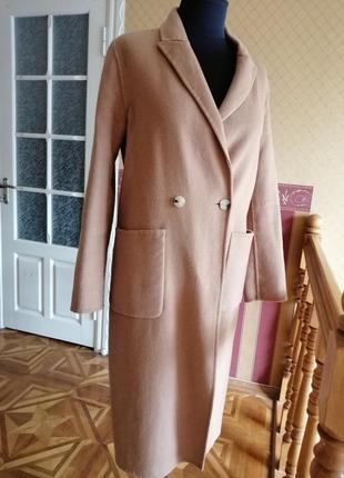 Пальто шерсть zara m, l
