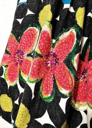 Xmyiteli китай гарна тепла сукня зі складками трикотажне чорне кольорове червоні квіти, на підкладці8 фото