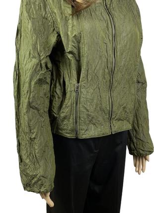 Утеплённая куртка из жатой ткани marc cain5 фото