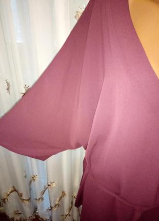 Блузка цвета марсала, размер 262 фото