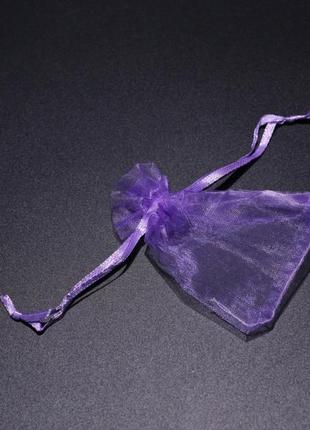 Подарункові мішечки з органзи. колір фіолет. 7х9см