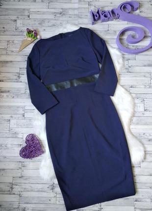 Платье les copains женское синее размер 44-46 s-м1 фото
