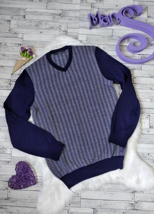 Реглан джемпер arber пуловер свитер мужской темно синий размер 46 (м)