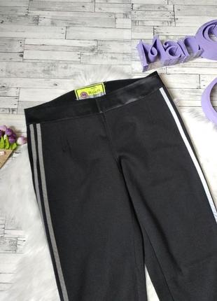 Спортивные штаны roads женские черные с полосками сбоку размер 44 s2 фото