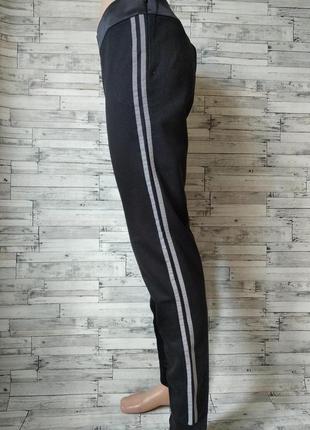 Спортивные штаны roads женские черные с полосками сбоку размер 44 s9 фото