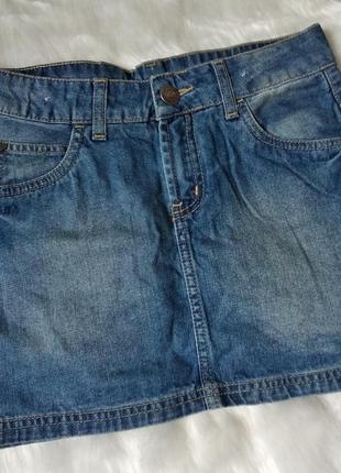 Юбка джинсовая подростковая на девочку hema на рост 146-152 см2 фото