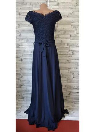 Нарядное женское платье темно синее размер 442 фото