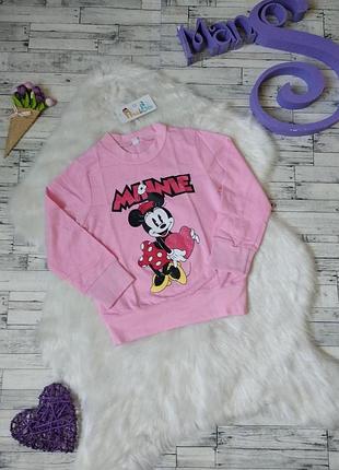 Реглан mickey mouse на дівчинку рожевий на ріст 110-116 см
