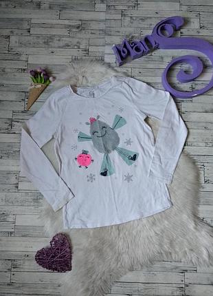 Реглан cool club на дівчинку білий з малюнком на зростання 152-158 см