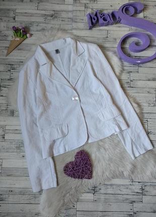 Пиджак белый vibrant женский размер 44-46 (s)1 фото