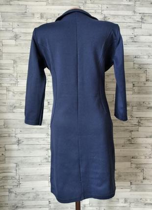 Платье женские синее с рукавом три четверти размер 46 м7 фото