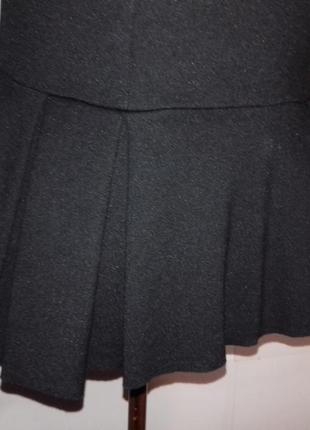 Блуза рубашка mango с баской  черная размер  42-44 xs-s6 фото