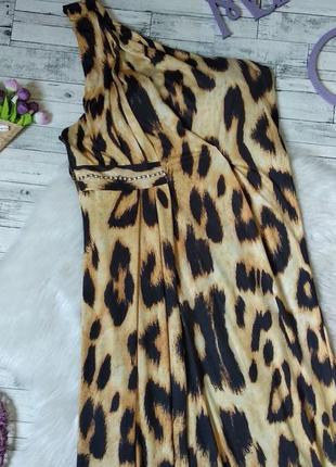 Летнее длинное платье леопардовое lucas&emma размер 42-44 xs-s2 фото