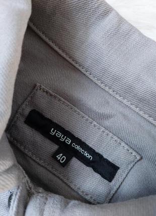 Пиджак джинсовый yaya серый женский размер 40 (xs)2 фото