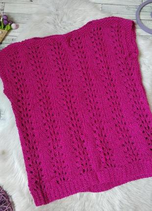 В'язана кофта з коротким рукавом2 фото