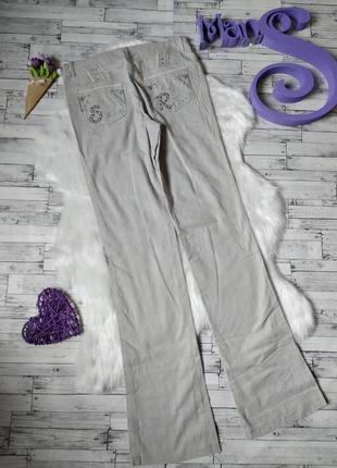 Штаны брюки женские легкие со стразами jierfa размер 44 (s)5 фото