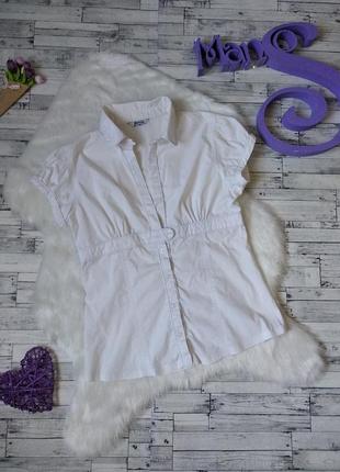 Жіноча блуза stradivarius літня сорочка білого кольору розмір 46 м