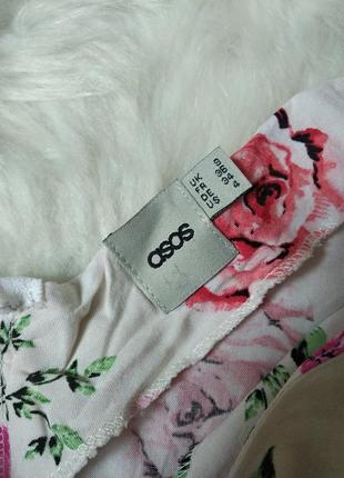 Платье женское asos с розами и молнией на спине размер 44 s9 фото