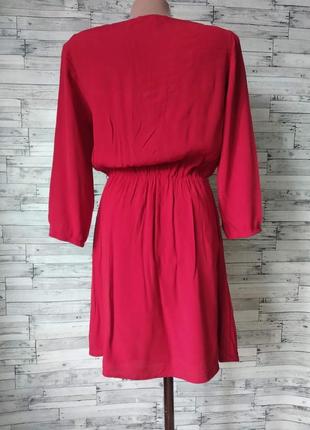 Платье женское bershka красное размер 42-44  xs-s7 фото