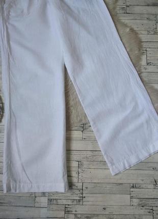 Штаны белые женские stradivarius легкие размер 46-48 (м-l)3 фото