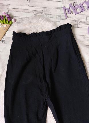 Штани чорні topshop жіночі високі з рюшами розмір 46 м2 фото
