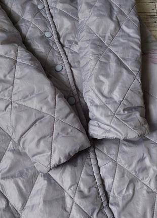 Пальто стьобане сіре жіноче демі розмір 50 xl3 фото