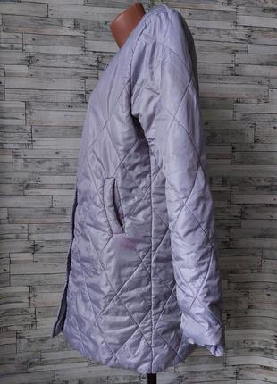 Пальто стьобане сіре жіноче демі розмір 50 xl9 фото