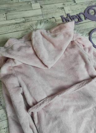 Махровый халат c&a на девочку розовый 146/152 размера5 фото
