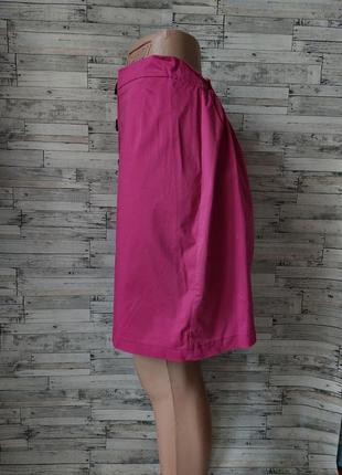 Юбка розовая фуксия женская с пуговицами размер 46 (м)5 фото