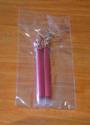 Красивые серьги серёжки кисти кисточки шелковые нити модные бохо длина кисти 9 см