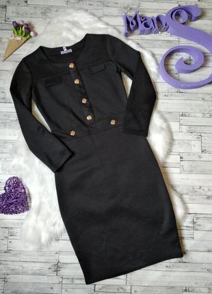 Сукня exclusive жіноча чорна з золотими заклепками розмір s-м 44-462 фото