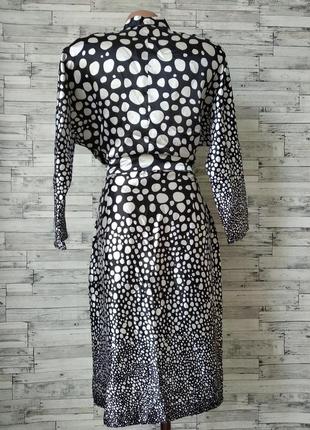 Платье white label incity женское черное в горох размер s 427 фото