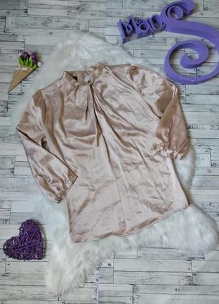 Блуза mango женская кремовая шелк размер 42-441 фото
