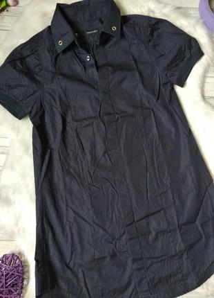 Рубашка женская dsquared2 короткий рукав черная размер 42 (s)2 фото
