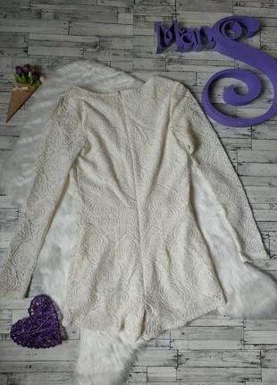 Летний белый комбинезон zara шорты женский из гипюра размер 42-444 фото