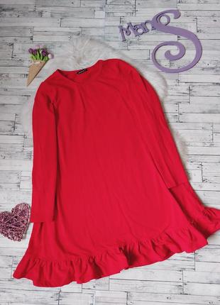 Красное платье diverse с длинным рукавом размер  44 s1 фото