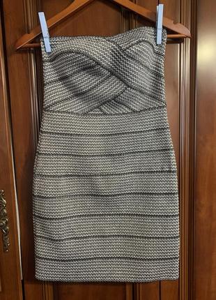 Бандажна сукня h&m із плотної еластичної тканини резинка