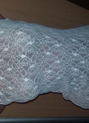 Платье белое кружевное пляжное s-m