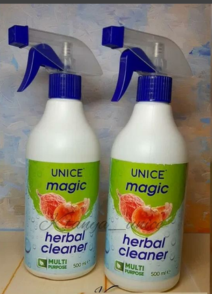 Універсальний засіб unice magic herbal cleaner 500 мл spray меджик спрей2 фото