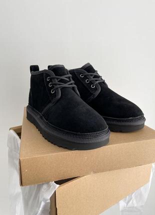 Женские угги на овчине "ugg neumel ""black"""