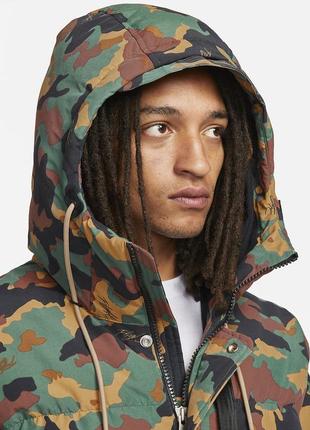 Чоловіча зимова куртка парку jordan flight heritage men's all-over print parka7 фото