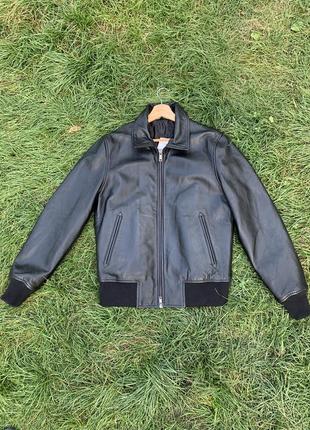 Куртка кожаная мужская zara бомбер