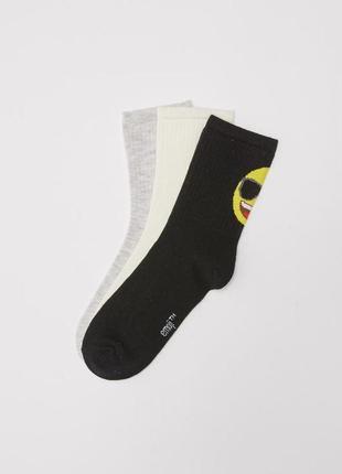 39 - 40 р нові фірмові високі шкарпетки з смайликами ззаду lc waikiki вайкіки носки2 фото