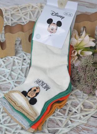 36-38 новий фірмовий набір 5 пар шкарпеток disney міккі маус mickey mouse lc waikiki вайкікі шкарпетки4 фото