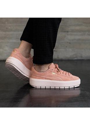 Кеды на платформе puma suede platform trace9 фото