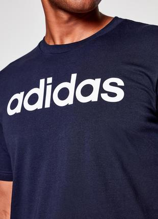 Футболка adidas essentials embroidered linear logo4 фото