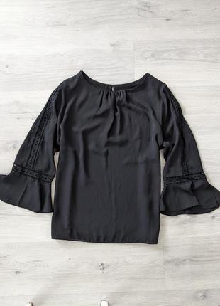Чорна блуза plus size3 фото